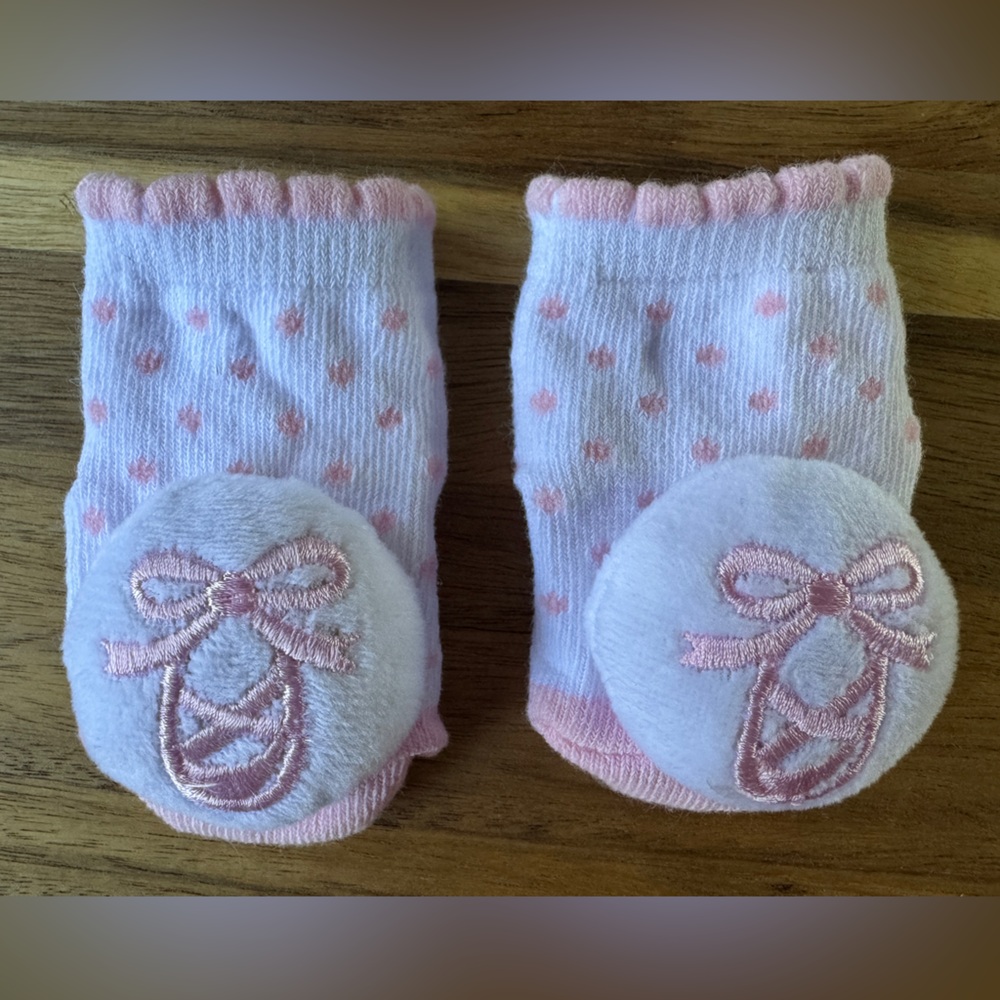Laura Ashley Baby Rattle Socks
